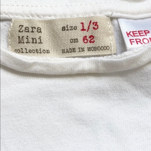 Zara Baby Animal Friends Infant Long Sleeve Cotton Top - Picture 4 of 7